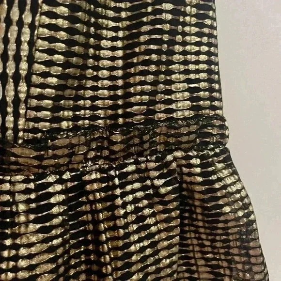 Tuckernuck Metallic Lucia Peplum Sleeveless Top - Picture 3 of 5